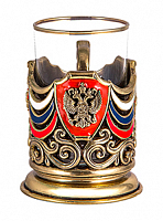 Подстаканник "Россия" эмаль